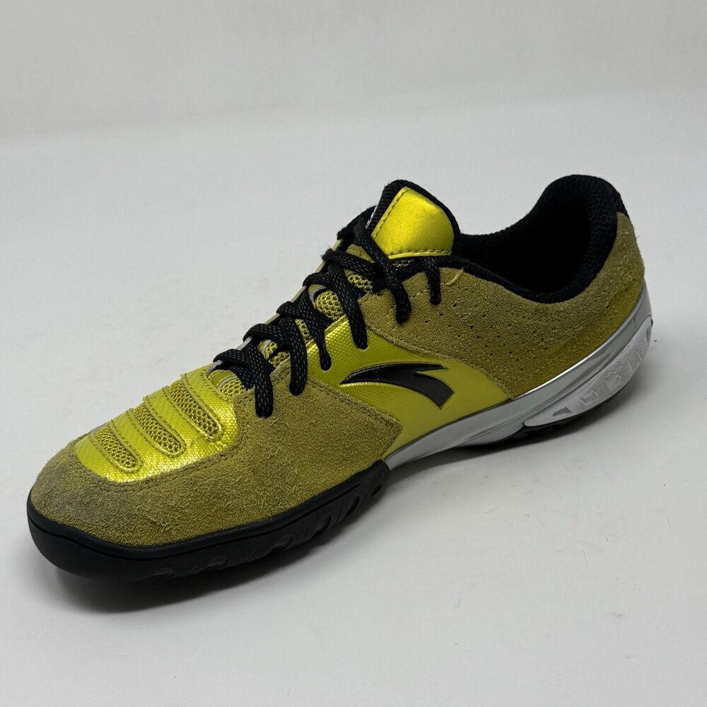 Anta Fencing Shoes Mens 6.5 Yellow Suede Mesh Professional Lightweight - Picture 9 of 16